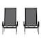 Flash Furniture Black/Black Adjustable Chaise Lounge with Arms, 2PK 2-JJ-LC323-BLK-BLK-GG - alternate 7